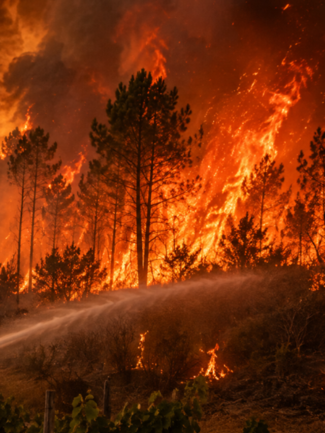 Bordeaux wildfire